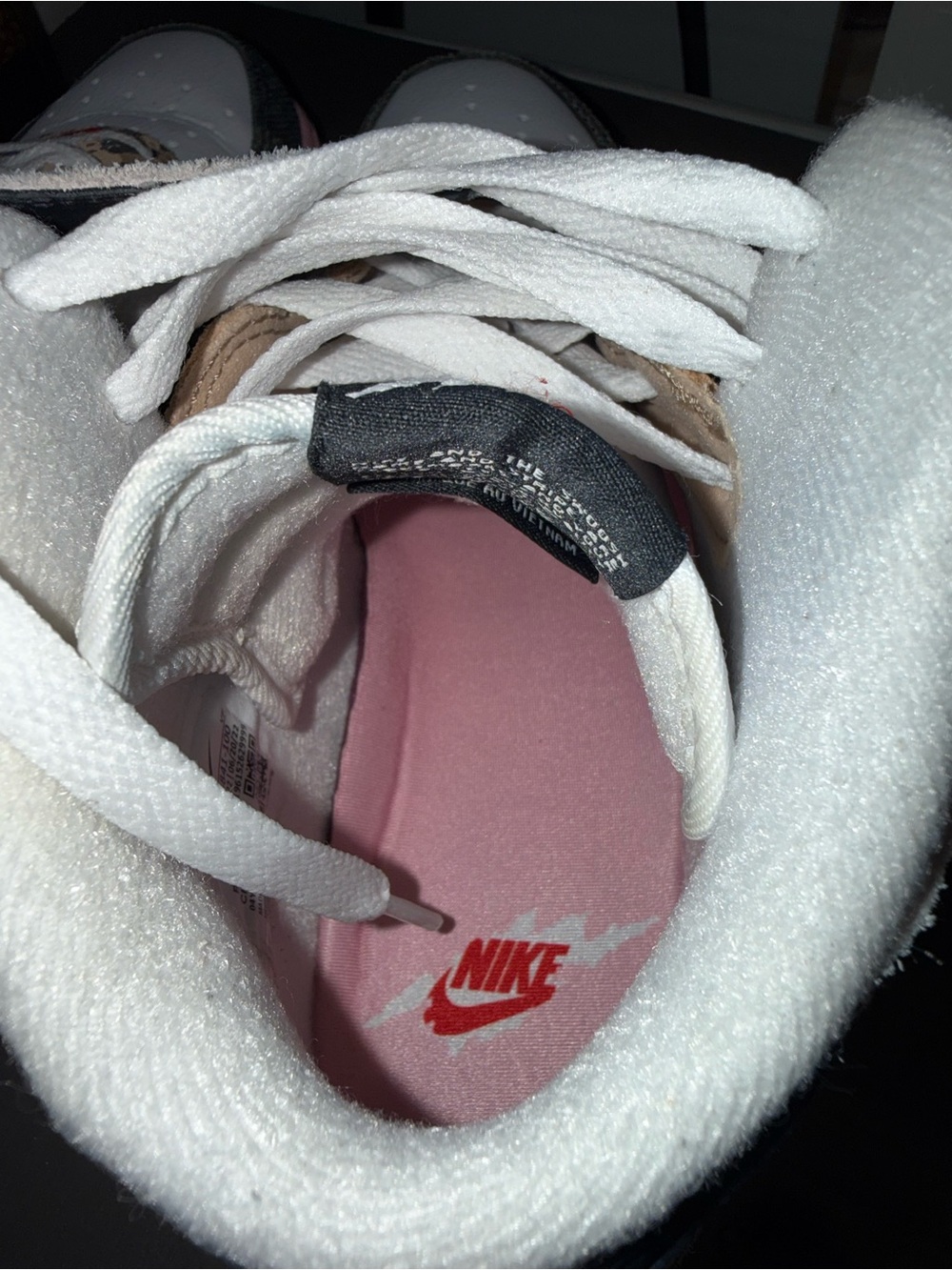 Nike Air Force 1'07 Mid Animal Instinct Pink DZ4841-100 Women's Size 9 Shoes - Picture 5 of 6